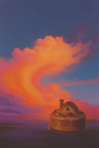 Analog Mythic Glow style reference image — surreal atmosphere