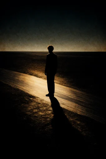 Cinematic Tenebrism Noir style reference image — low-key cinematography