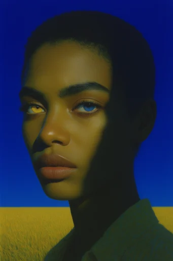 Saturated Surrealist Minimalism style reference image — stark composition