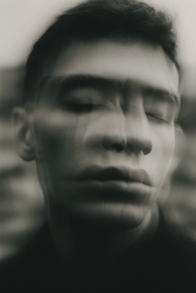 Melancholic Cinematic Noir style AI image example 2