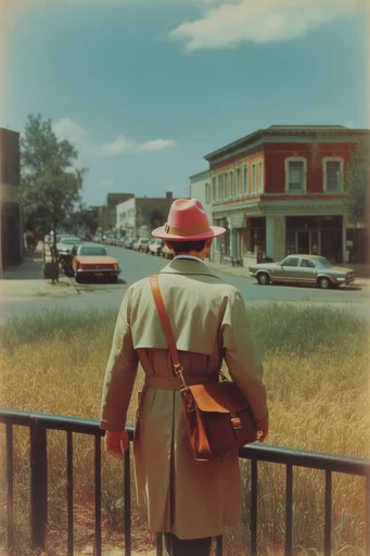 Nostalgic Surrealist Poetics style reference image — vintage film aesthetic