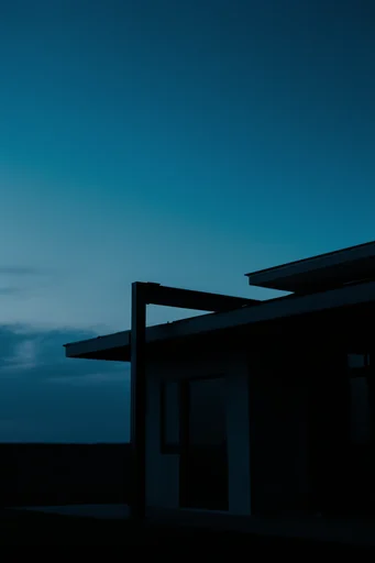 Cinematic Noir Minimalism style reference image — minimalist technical composition
