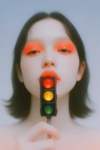 Vibrant Surreal Maximalism style reference image — tactile fur and porcelain textures