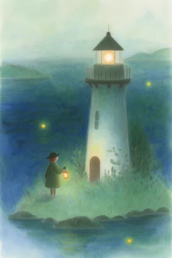Luminous Folk Storybook style reference image — glowing magical light