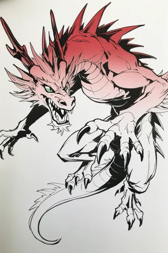 Expressive Graphic Ink style reference image — expressive character design