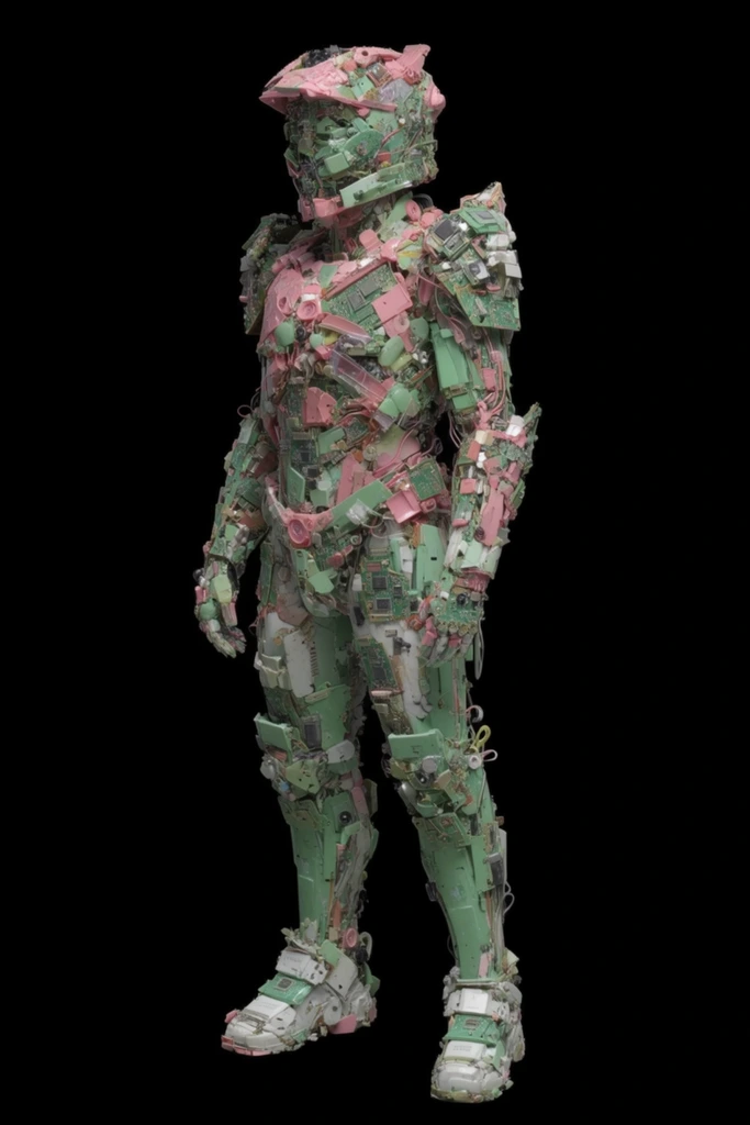 Translucent Bio-Cyber Assemblage style AI image example 1