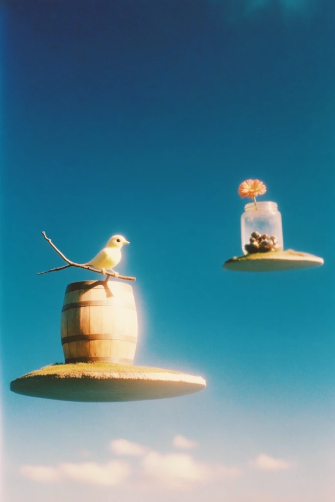 Nostalgic Surrealist Pop style AI image example 2