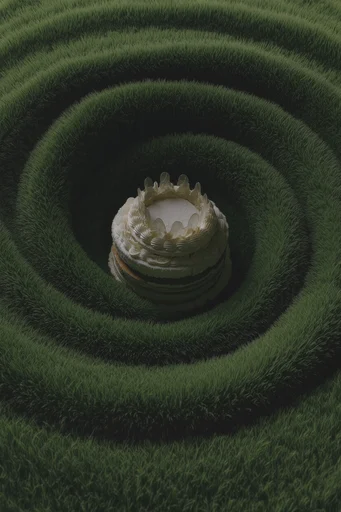 Verdant Surreal Minimalism style reference image — contemplative atmosphere