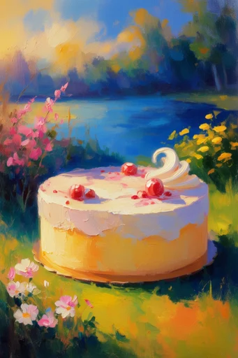 Vibrant Impasto Expressionism style reference image — sculptural paint layers