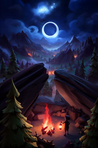 Luminous Crimson Arcana style reference image — high-contrast dark fantasy
