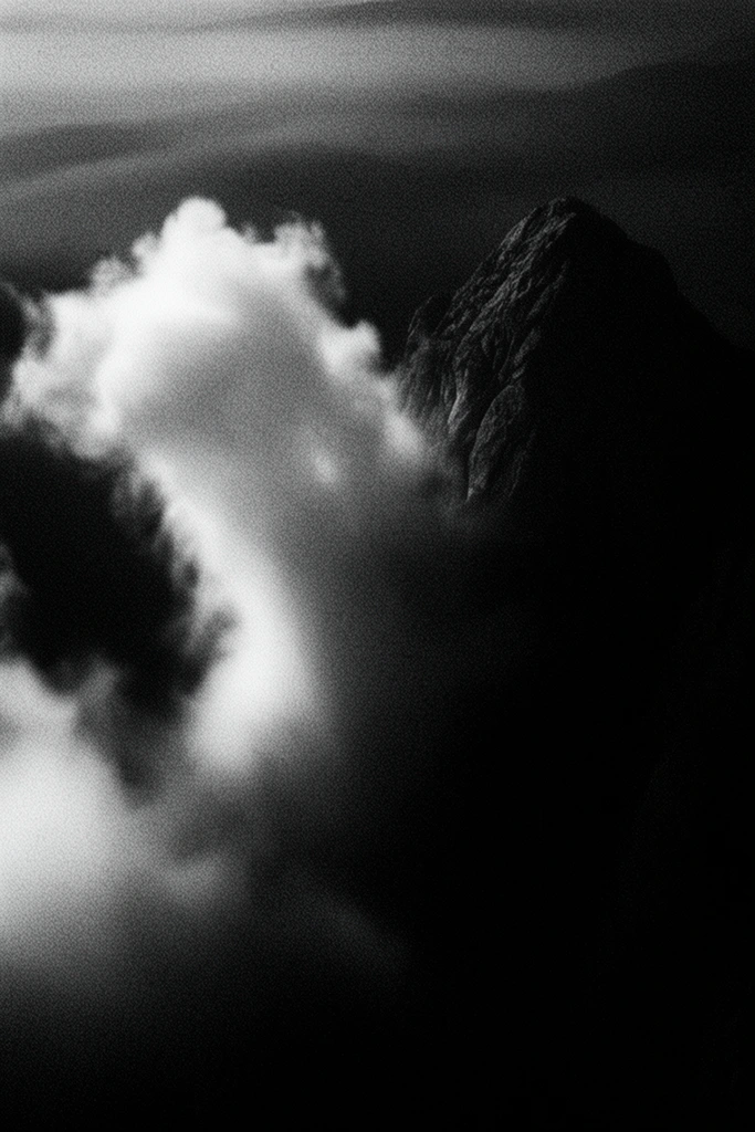 Cinematic Monochrome Noir style AI image example 2
