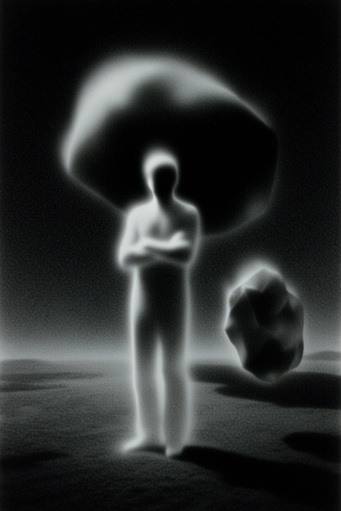 Spectral Monochrome Noir style AI image example 1