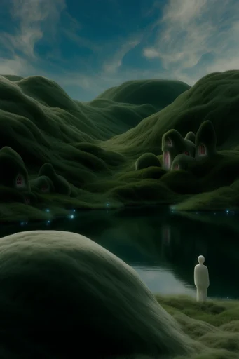 Surreal Abyssal Dreamscape style reference image — deep moody lighting