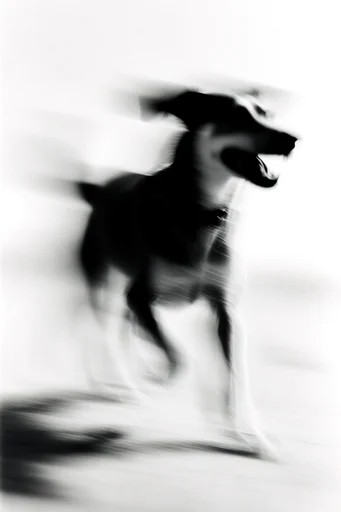 Ethereal Monochrome Motion style reference image — intentional camera movement