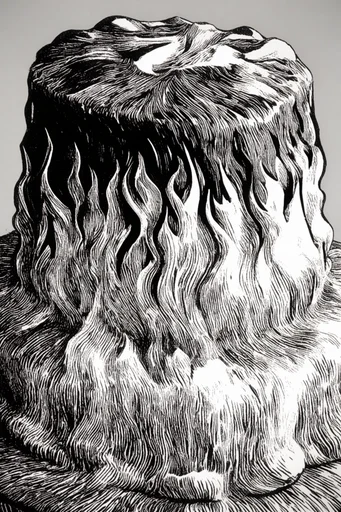 Monochrome Linear Craftsmanship style reference image — chalcography