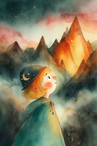 Dark Whimsical Storybook Surrealism style reference image — expressive ink outlines