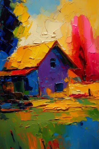 Vibrant Impasto Expressionism style AI image example 4