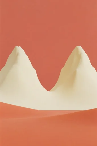 Graphic Surrealist Minimalism style reference image — minimalist studio photography