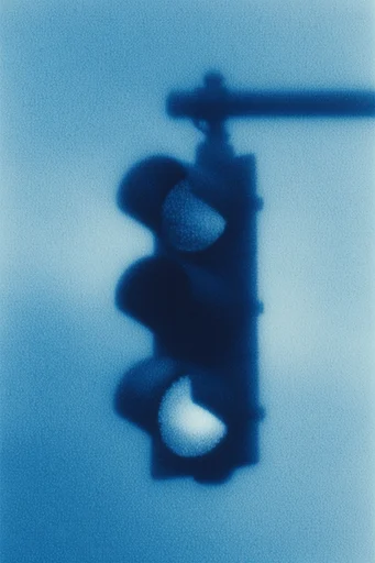 Ethereal Indigo Cyanotype style reference image — deep indigo and cyan palette