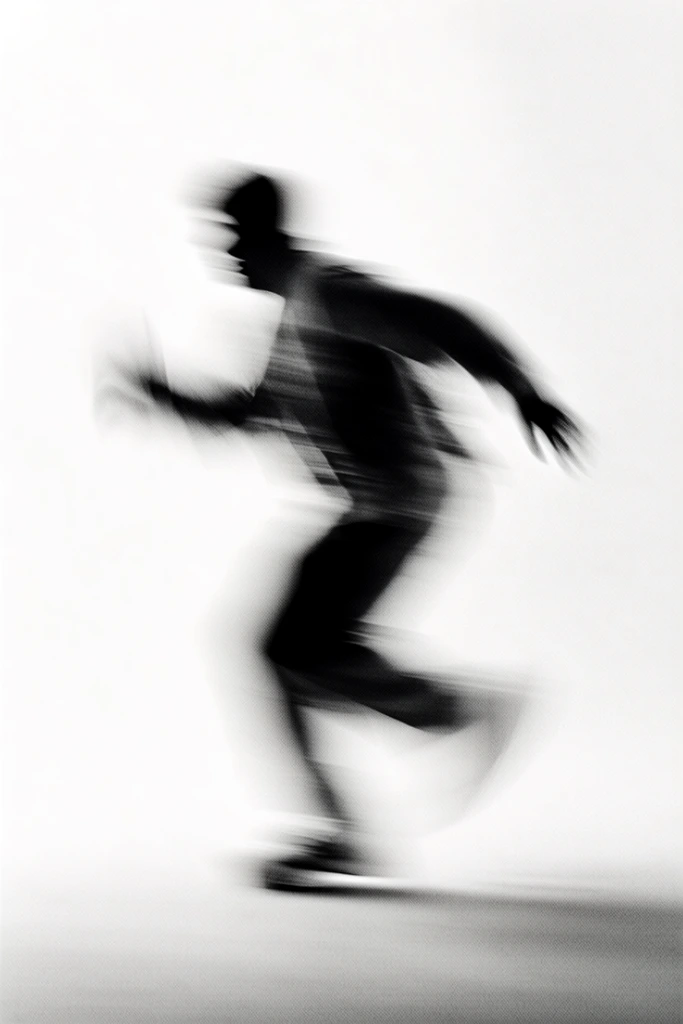 Kinetic Monochrome Silhouette style AI image example 1