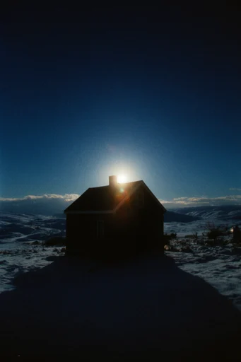 Ethereal Nocturnal Luminance style reference image — cinematic film grain