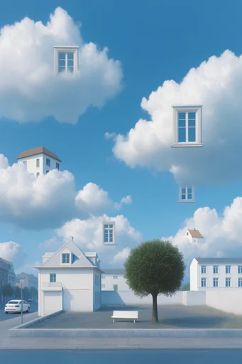 Surrealist Liminal Pastoralism style reference image — surrealist landscape