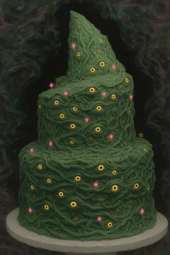 Surreal Verdant Biomorphism style reference image — isolated mystical figures