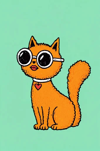 Playful Retro Pop style reference image — flat graphic design