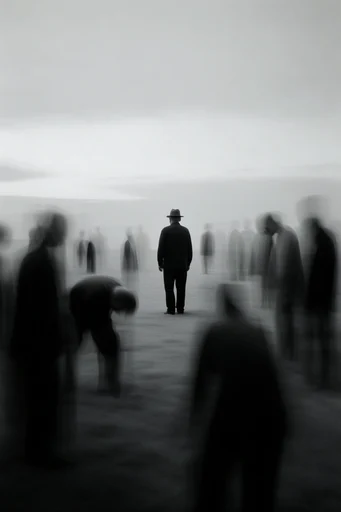 Ethereal Kinetic Minimalism style reference image — motion blur photography