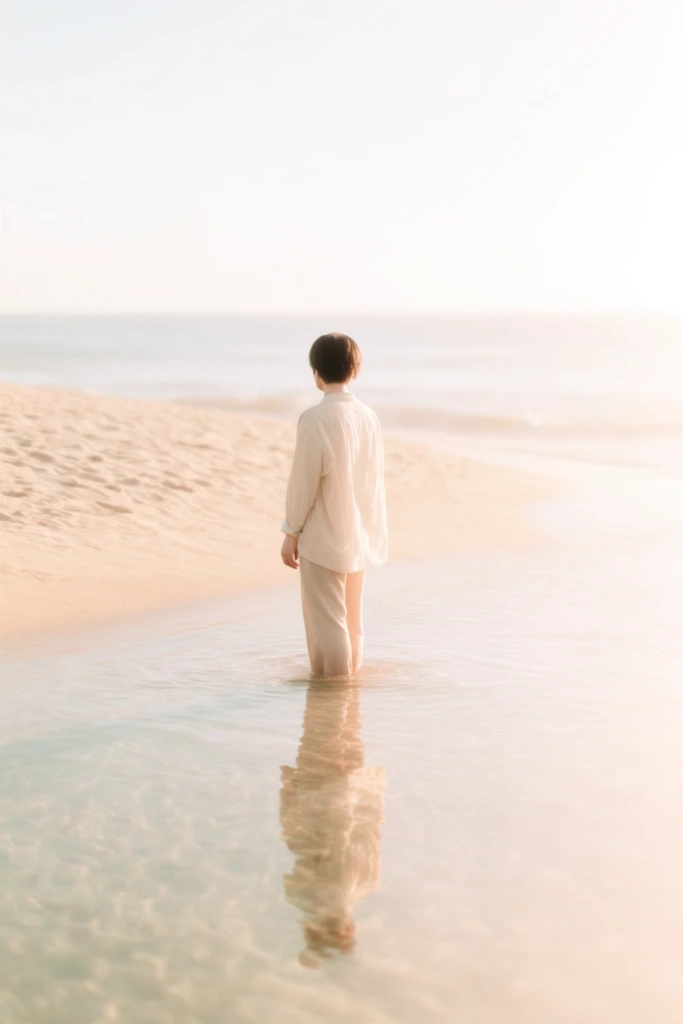 Ethereal Luminescent Minimalism style AI image example 2