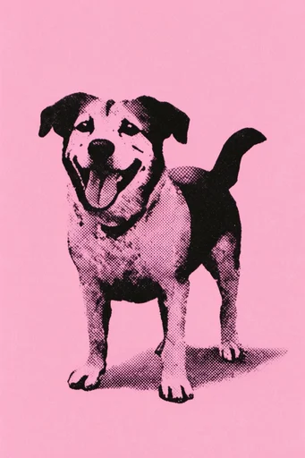 Gritty Neon Pop-Retro style reference image — high-contrast duotone