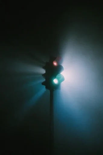Luminous Abyssal Noir style reference image — volumetric lighting
