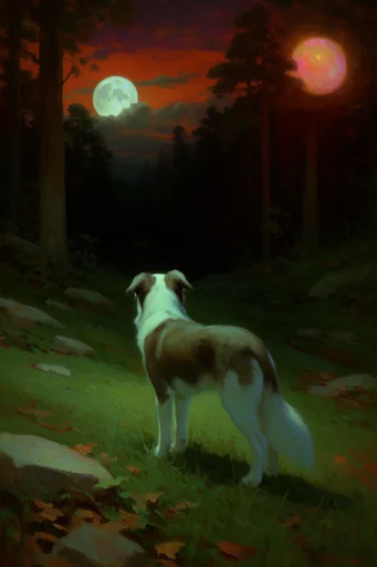Luminous Mystical Narrative style reference image — enchanted narrative landscape