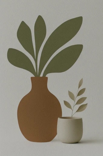 Organic Earthy Minimalism style reference image — minimalist organic abstraction