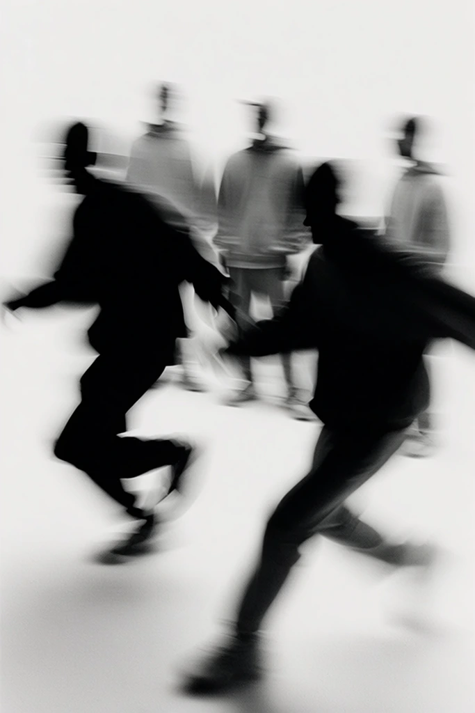 Ethereal Kinetic Monochrome style AI image example 2
