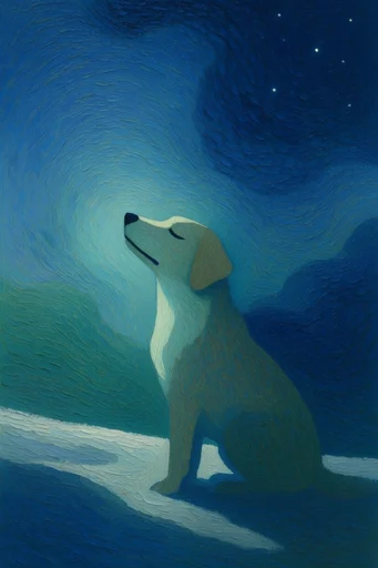 Melancholic Nocturnal Minimalism style reference image — post-impressionist influence