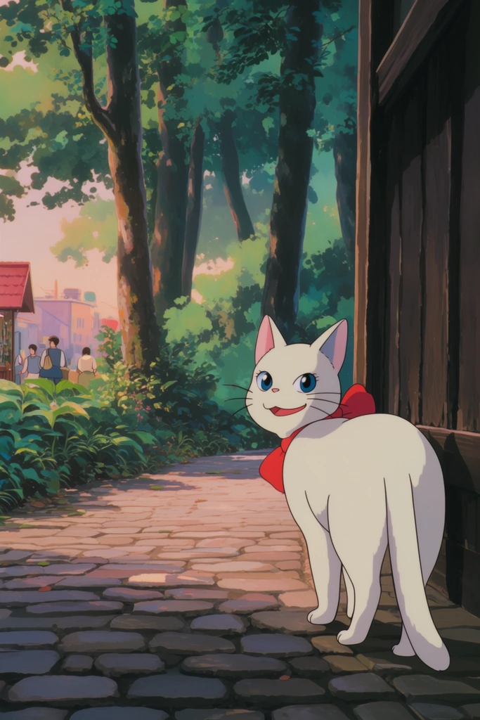 Nostalgic Hand-Drawn Anime style AI image example 3