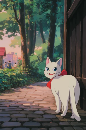 Nostalgic Hand-Drawn Anime style reference image — hand-painted background