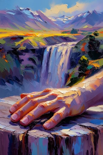 Vibrant Impasto Expressionism style reference image — saturated color palette