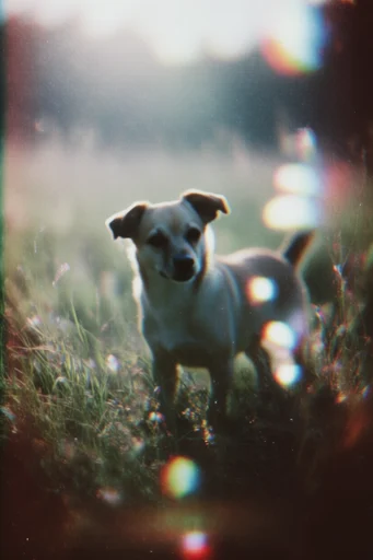 Nostalgic Liminal Glitch style reference image — muted pastel palette