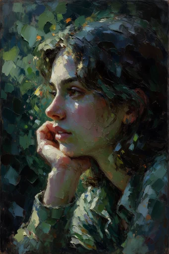 Luminous Impasto Atmosphere moodboard — generate AI images in this style