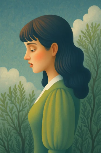 Textured Minimalist Folk style reference image — soft organic shapes