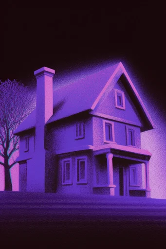 Neon Nocturnal Lo-Fi style AI image example 4