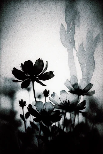Haunting Monochrome Pictorialism style reference image — vintage daguerreotype texture