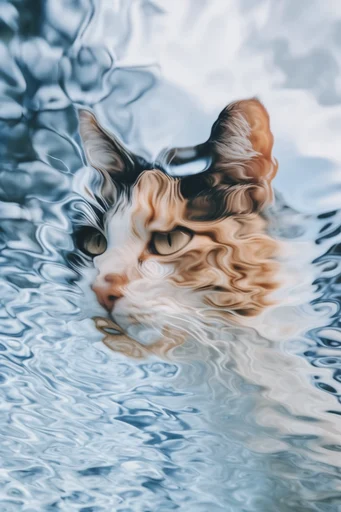 Ethereal Liquid Refraction style reference image — dreamy abstract textures