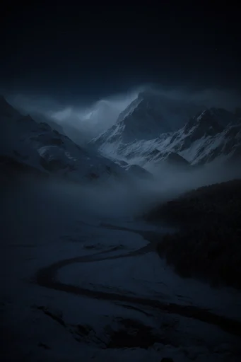 Ethereal Nocturnal Solitude style reference image — gothic melancholy