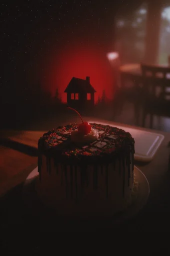 Crimson Noir Dreamscape style reference image — ominous gothic atmosphere