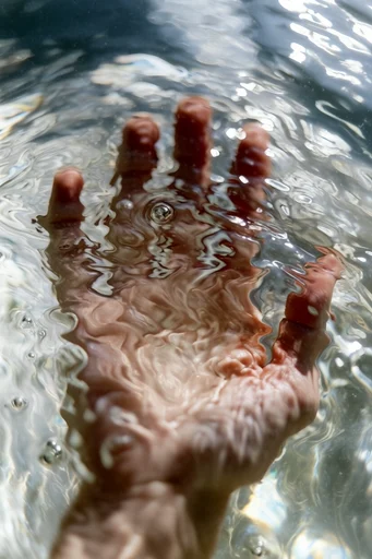 Ethereal Liquid Refraction style reference image — fluid distortion