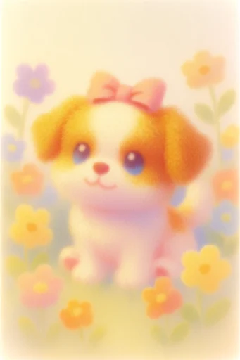 Ethereal Grainy Whimsy style reference image — fuzzy nostalgic aesthetic