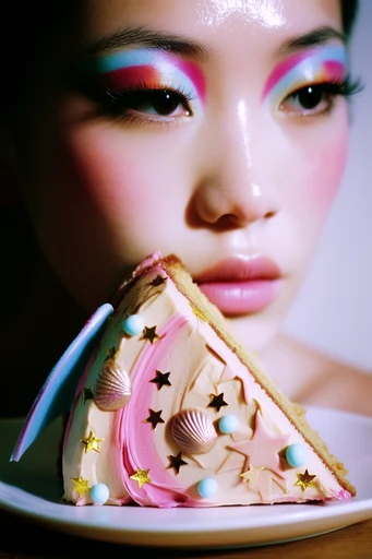 Prismatic Ethereal Glamour style reference image — high-contrast chiaroscuro
